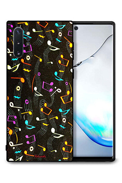 Tolwak غطاء حماية لهاتف سامسونج جالكسي نوت 10 بلس بنمط قماش موسيقي