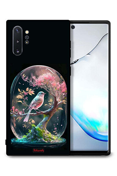 Tolwak غطاء حماية لهاتف سامسونج جالكسي نوت 10 بلس بتصميم طائر في جرة