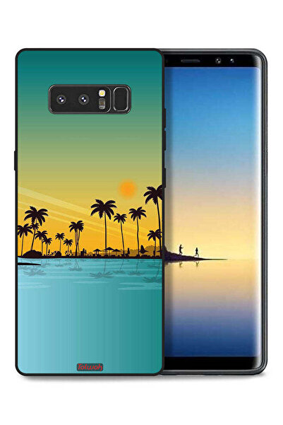 Tolwak غطاء حماية لهاتف سامسونج جالاكسي نوت 8، منظر طبيعي، فن تجريدي