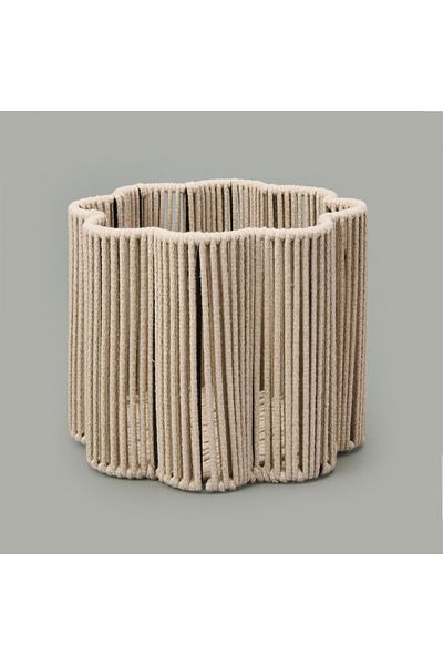 Simple Living سلة ديكور جراني صيفية - إكرو - 25x20 سم