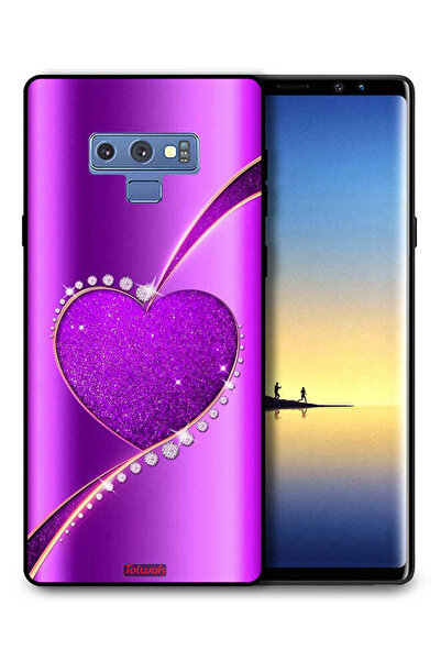 Tolwak غطاء حماية لهاتف سامسونج جالكسي نوت 9 بتصميم قلب لامع