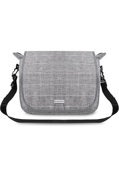 zagatto Maternity bag, grey, 45x35x14 cm, waterproof, stroller/luggage strap, multifunctional, ZG688