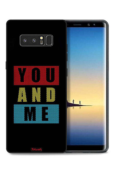 Tolwak غطاء حماية لهاتف سامسونج جالكسي نوت 8 "أنت وأنا"