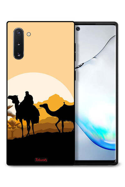 Tolwak غطاء حماية لهاتف سامسونج جالكسي نوت 10 برسومات جمال في الصحراء