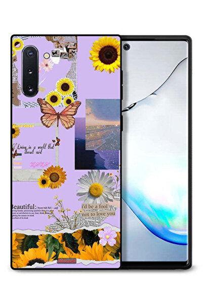 Tolwak غطاء حماية لهاتف سامسونج جالكسي نوت 10 - ملصقات عباد الشمس الجميلة