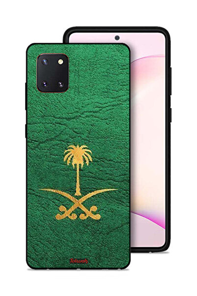 Tolwak غطاء حماية لهاتف سامسونج جالكسي نوت 10 لايت، علامة المملكة العربية السعودية على الجلد