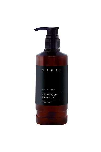 NEFEL INTERCHEM Săpun de față și mâini, Nefél Cedru și Hibiscus, 480 ml