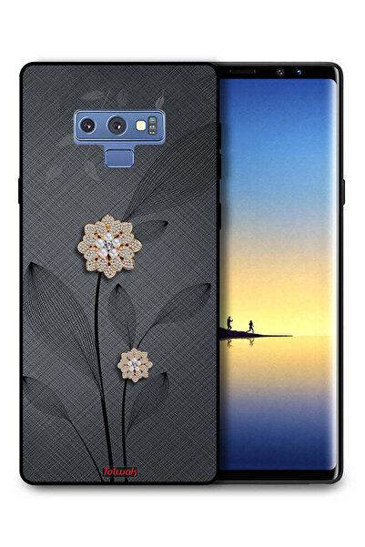 Tolwak غطاء حماية لهاتف سامسونج جالكسي نوت 9 بتصميم زهور ماسية