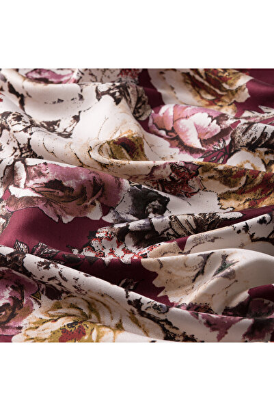 ipekevi Μεταξωτό σάλι με σχέδιο από δέρμα τριαντάφυλλου δαμάσκηνου