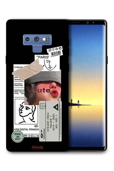 Tolwak غطاء حماية لهاتف سامسونج جالكسي نوت 9 بملصق لطيف