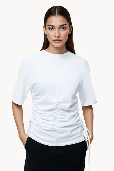 French Connection Basic Cotton Blend Crew Neck T-Shirt