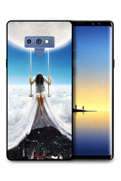 Tolwak غطاء حماية لهاتف سامسونج جالكسي نوت 9 بتصميم فن مدينة الغيوم والقمر