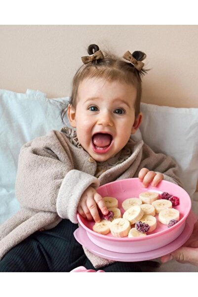Twistshake Pink Covered Baby Kids Plate (6+ Months)