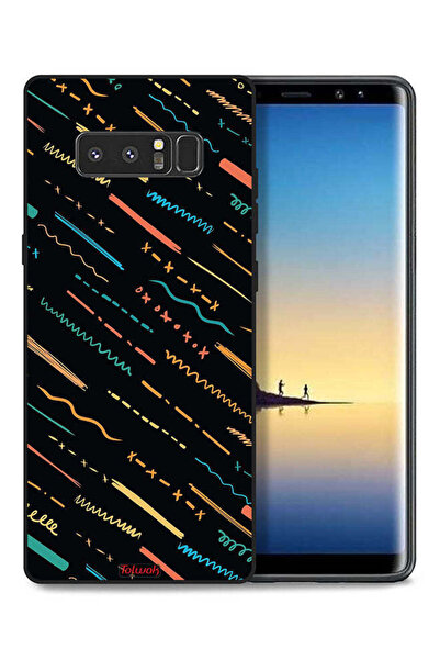Tolwak غطاء حماية لهاتف سامسونج جالكسي نوت 8 بنمط خطوط تجريدية X