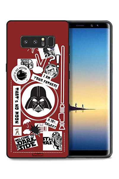 Tolwak غطاء حماية لهاتف سامسونج جالكسي نوت 8 - ملصق "مرحبًا بكم في الجانب الم...