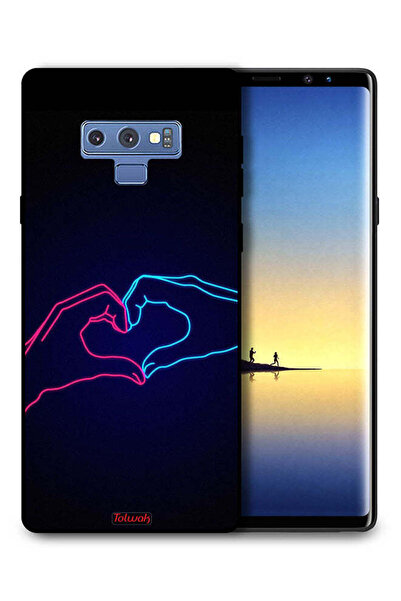 Tolwak غطاء حماية لهاتف سامسونج جالكسي نوت 9 بتصميم يد تلامس القلب