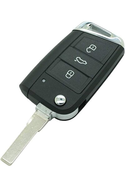 TECHSTAR Carcasă cheie auto cu 3 butoane pentru VW Golf 4, Passat B5, Bora, P...