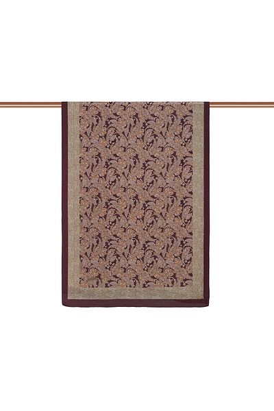 ipekevi Bitter Brown Mesopotamia Model 03 Patterned Shawl