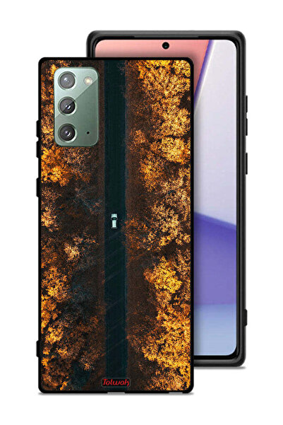 Tolwak غطاء حماية لهاتف سامسونج جالكسي نوت 20 بتصميم طريق في أشجار الخريف