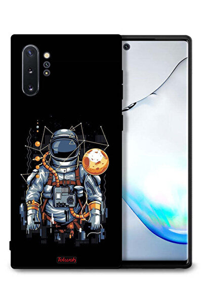 Tolwak غطاء حماية لهاتف سامسونج جالكسي نوت 10 بلس بتصميم رائد فضاء تجريدي