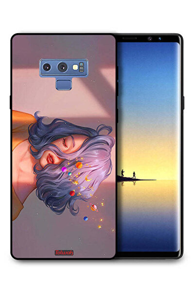 Tolwak غطاء حماية لهاتف سامسونج جالكسي نوت 9 بتصميم فتاة وفضاء