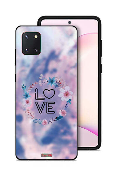 Tolwak غطاء حماية لهاتف سامسونج جالكسي نوت 10 لايت بتصميم خاتم الحب والزهور