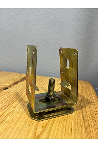 Veka Pergule Ayağı Kare Ayak 10x7 cm – Ayarlanabilir Metal Direk Ayağı (Galva...