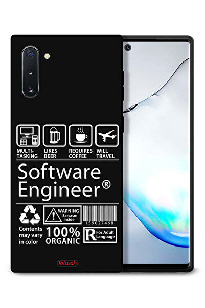 Tolwak غطاء حماية لهاتف سامسونج جالكسي نوت 10، ملصق مهندس برمجيات