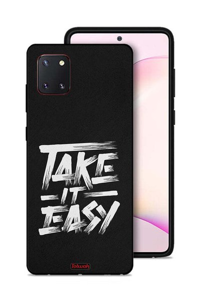 Tolwak Samsung Galaxy Note 10 Lite Protective Case Cover Take It Easy