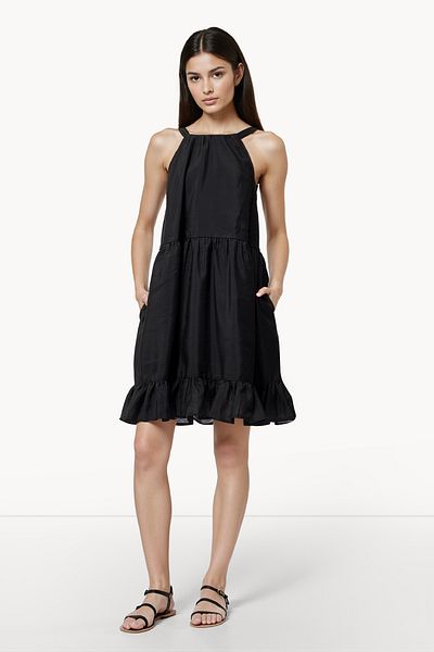 French Connection Sleeveless Black Above Knee Dress