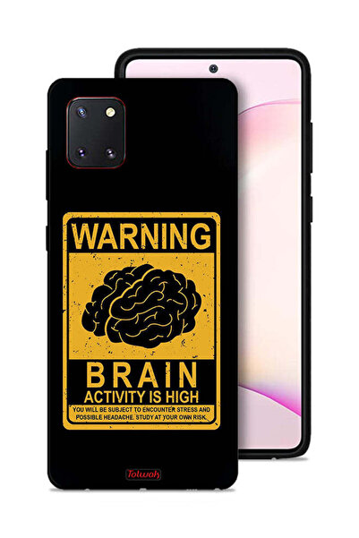 Tolwak غطاء حماية لهاتف Samsung Galaxy Note 10 Lite تحذير: نشاط الدماغ مرتفع