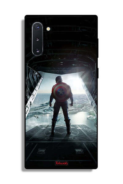 Tolwak Samsung Galaxy Note 10 Protective Case Cover Portrait Display Captain America