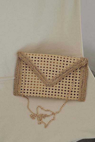 Meral Özgenç Wicker Envelope Model Bag