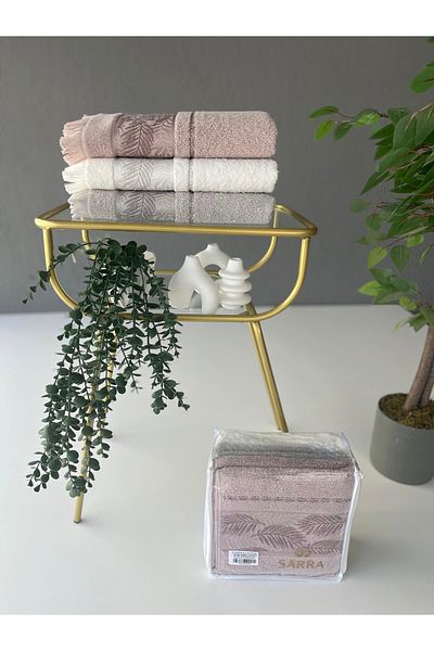 sarra 50X90 Palm 3-Piece Towel V1