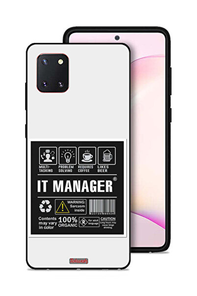 Tolwak غطاء حماية لهاتف سامسونج جالكسي نوت 10 لايت، ملصق مدير تكنولوجيا المعل...