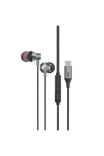 Promate Wired in-ear stereo headphones with USB-C port