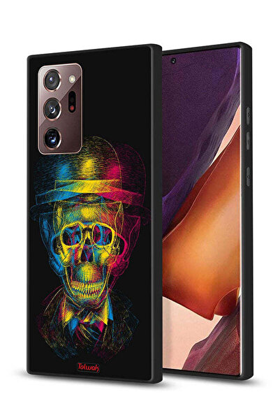 Tolwak غطاء حماية لهاتف سامسونج جالكسي نوت 20 ألترا بتصميم جمجمة وقبعة ملونة ...