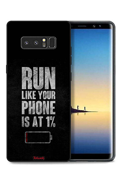 Tolwak غطاء حماية لهاتف سامسونج جالكسي نوت 8، اركض كما لو أن هاتفك يعمل بنسبة 1%