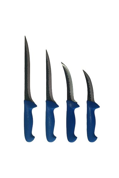 Rovitech Set of 4 professional butcher knives, 1 25 cm carving knife, 1 carving knife, 2 boning knives