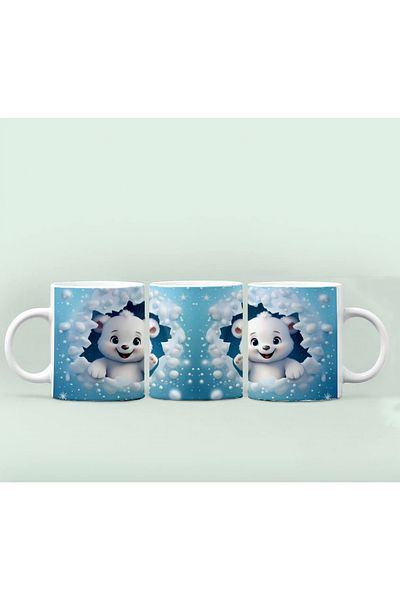 RHG Art Colorful Eyed Cat Mug / 3 Effect Cat Printed Mug Coffee Cup 300 ml
