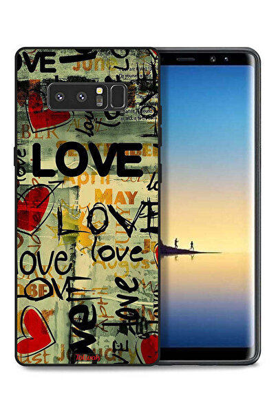 Tolwak غطاء حماية لهاتف سامسونج جالكسي نوت 8 مع علامات الحب
