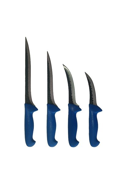 Rovitech Set of 4 professional butcher knives, 1 25 cm carving knife, 1 carving knife, 2 boning knives