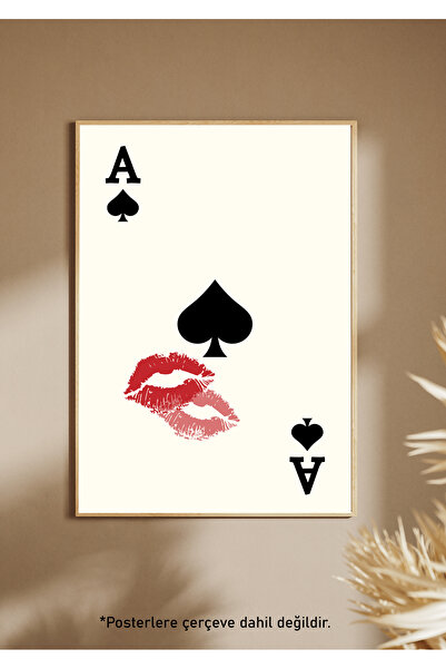 One Little Happiness Αφίσα KISS OF LUCK Αισθητική αφίσα τοίχου , Αφίσα χωρίς ...