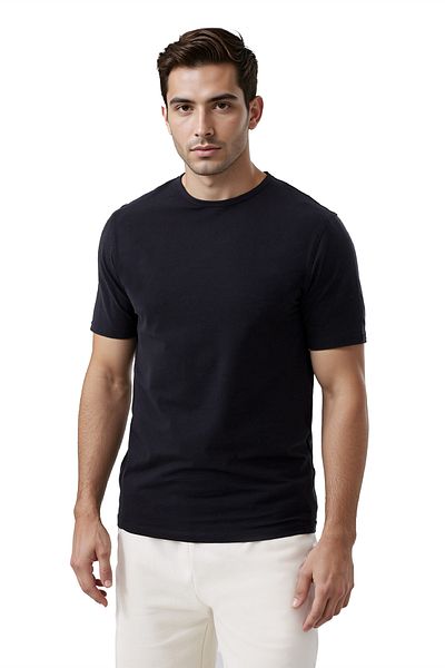 French Connection Regular Cotton Blend Crew Neck T-Shirt