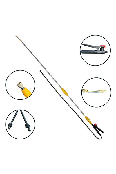 COBI SMART® Stainless steel extendable rod, 1.5 m, ergonomic plastic handle - COBI SMART®