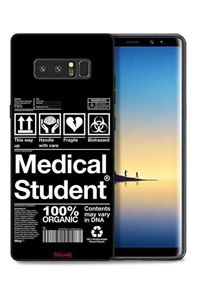 Tolwak غطاء حماية لهاتف سامسونج جالاكسي نوت 8، ملصق طالب الطب