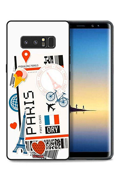 Tolwak غطاء حماية لهاتف سامسونج جالاكسي نوت 8 - ملصق باريس