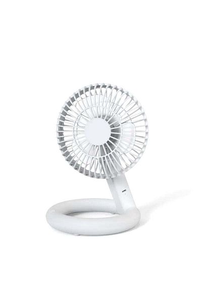 OEM Table fan, desk, foldable, USB charging, low consumption, portable, 1800mAh battery, white