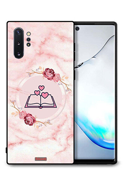 Tolwak غطاء حماية لهاتف سامسونج جالكسي نوت 10 بلس، رسمة ثلاثة قلوب على كتاب