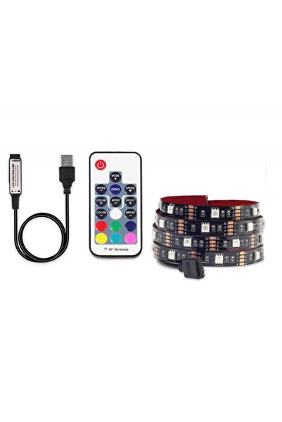 TECHSTAR Bandă LED multicoloră USB 5050 RGB flexibilă decorativă pentru exter...
